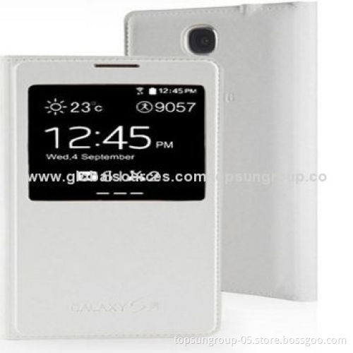 Leather Mobile Phone Cases for Samsung S5, Environment-protection, No Side Effect to Human Body